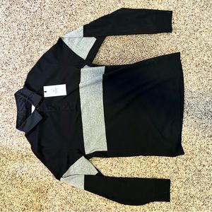 Reigning Champ Rugby Shirt - size M black and grey